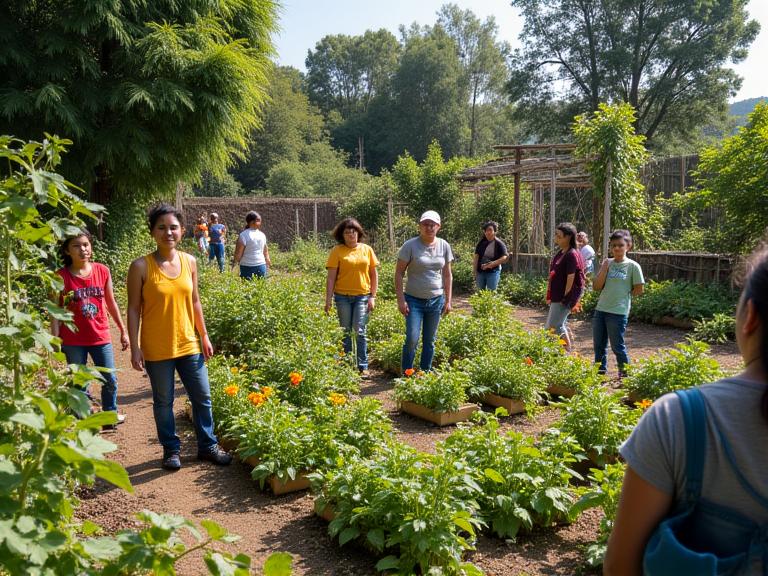 Jardín comunitario en Bello