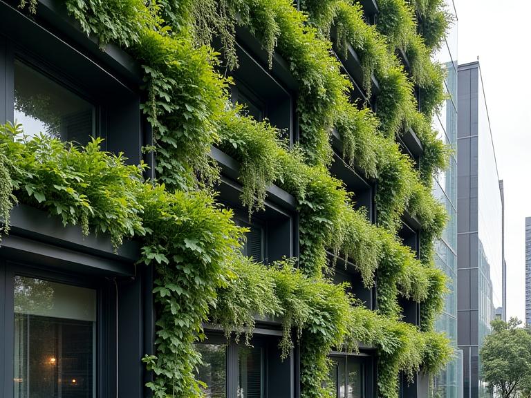 Jardín vertical moderno en Medellín